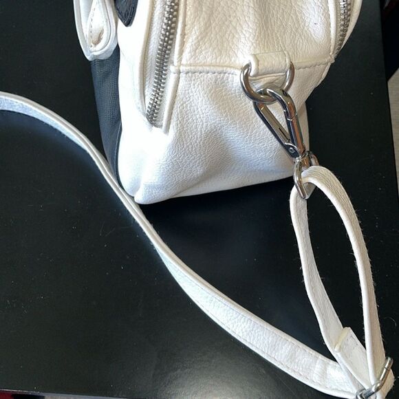 New With Tags Linea Pelle White Payton Satchel Shoulder Bag Sleek Design - Picture 5 of 8
